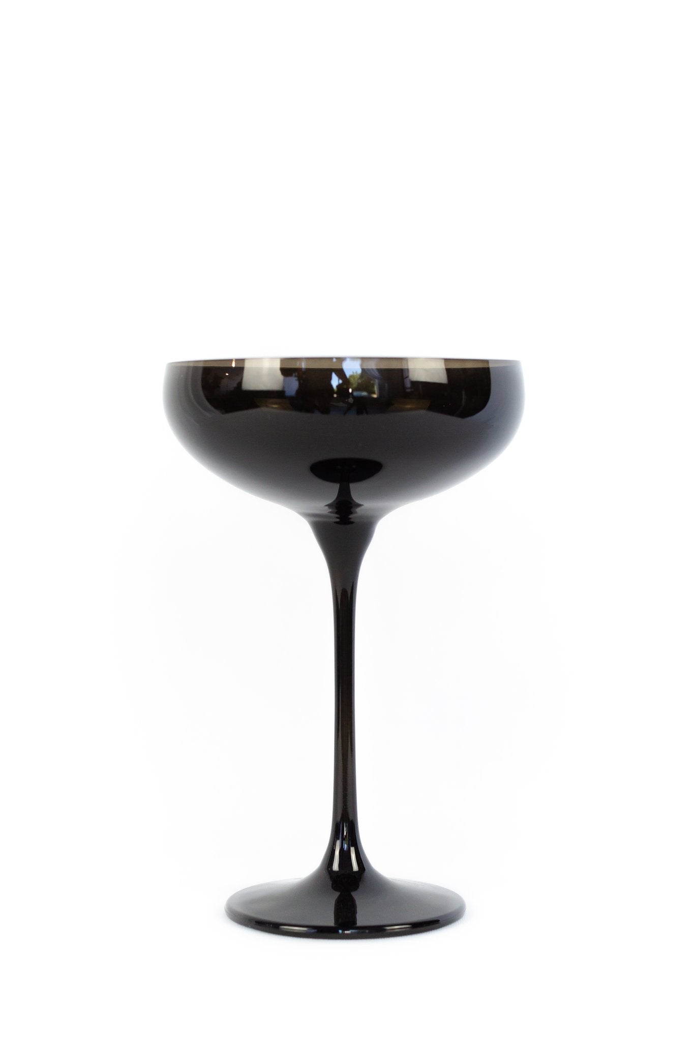 Estelle Colored Glass Champagne Coupes (Set of 6)