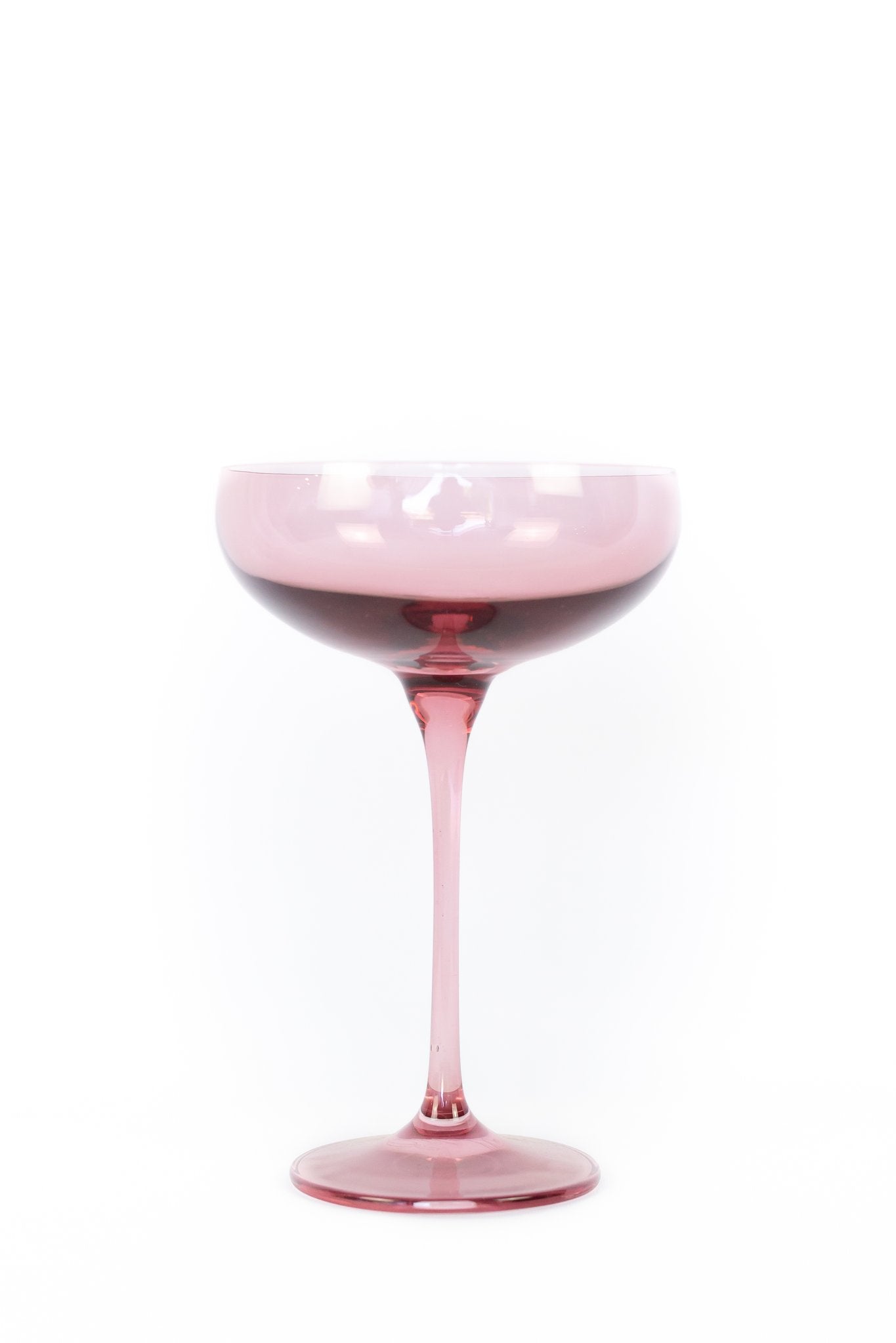 Estelle Colored Glass Champagne Coupes (Set of 6)