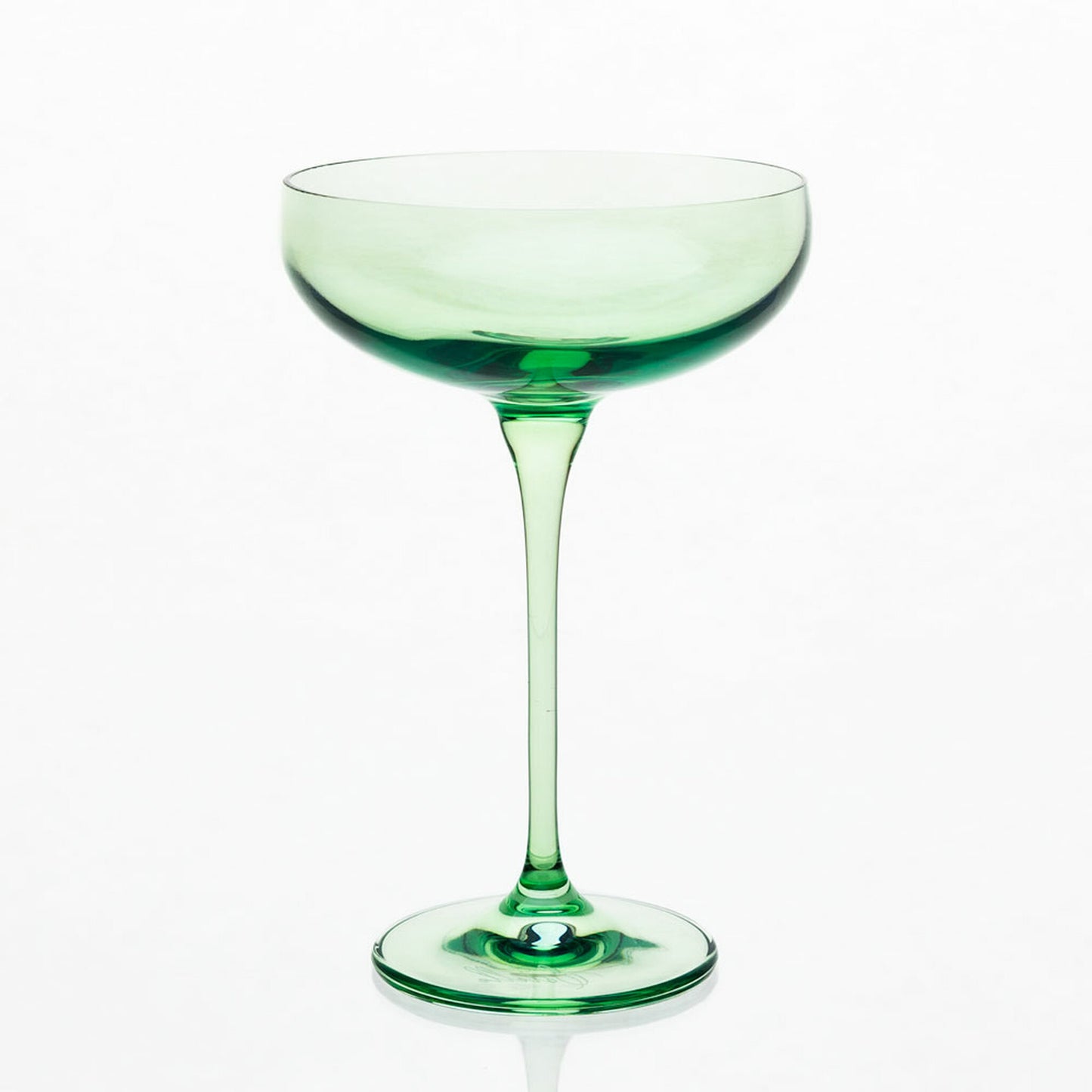 Estelle Colored Glass Champagne Coupes (Set of 6)